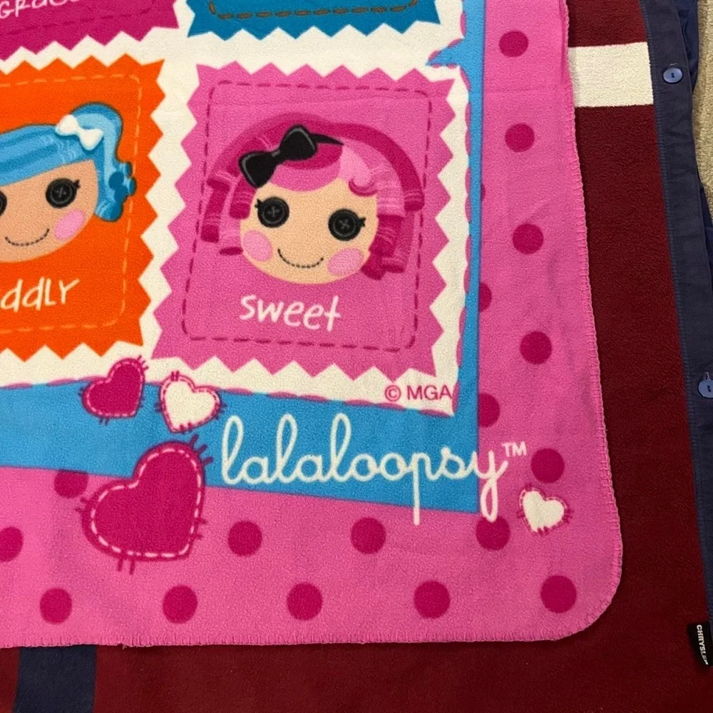 Lalaloopsy Loopsy Cuties micro Rachel throw fleece Blanket Colorful Dolls 58x42”
